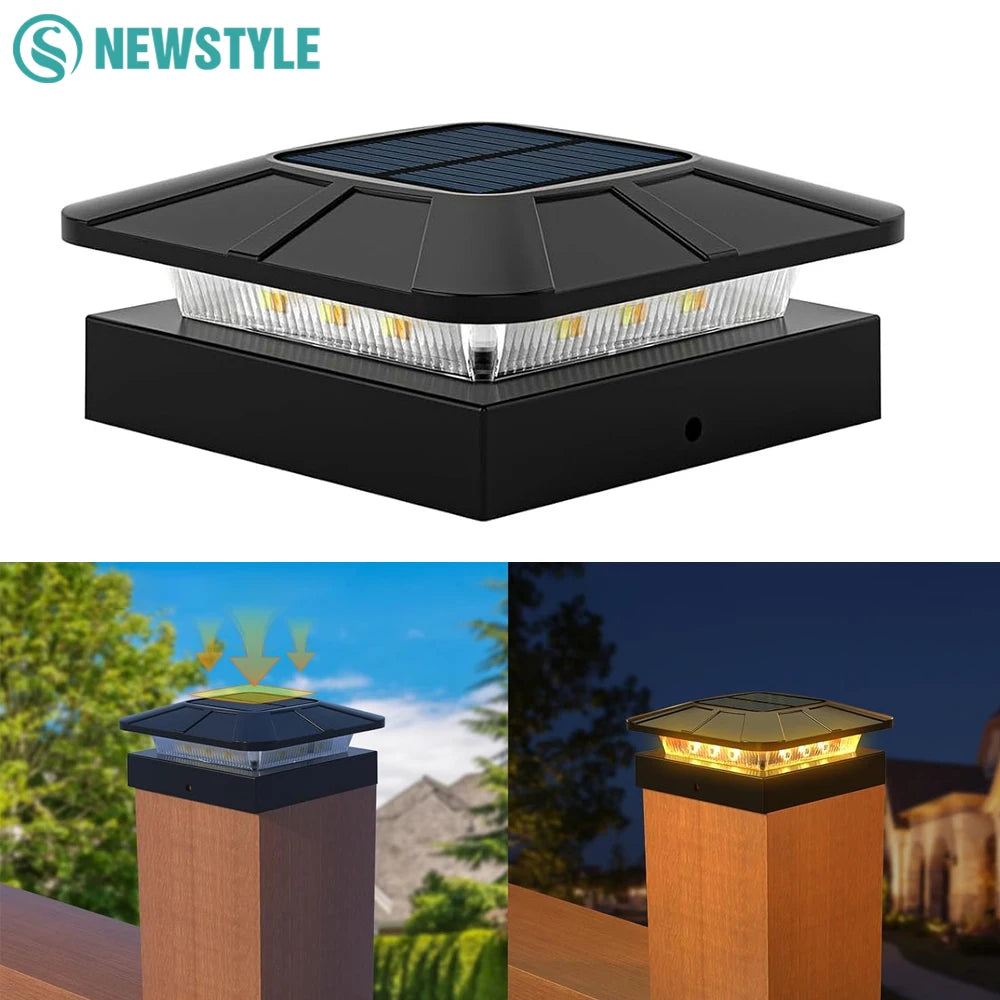 Brightguard Solar Post Cap Lights 4x4 Waterproof LED