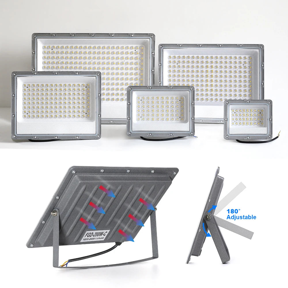 LED Floodlight 220V Outdoor IP66 Aluminum Security Light