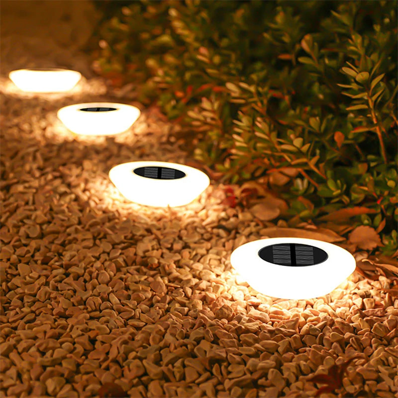 Solar Lawn Lamp Set, 14 LED Waterproof Landscape Light