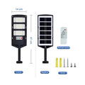 Solar Motion-Sensor LED Light 500000LM 12V ABS Outdoor