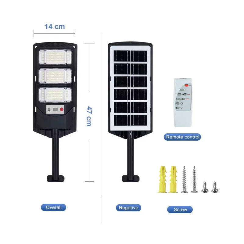 Solar Motion-Sensor LED Light 500000LM 12V ABS Outdoor