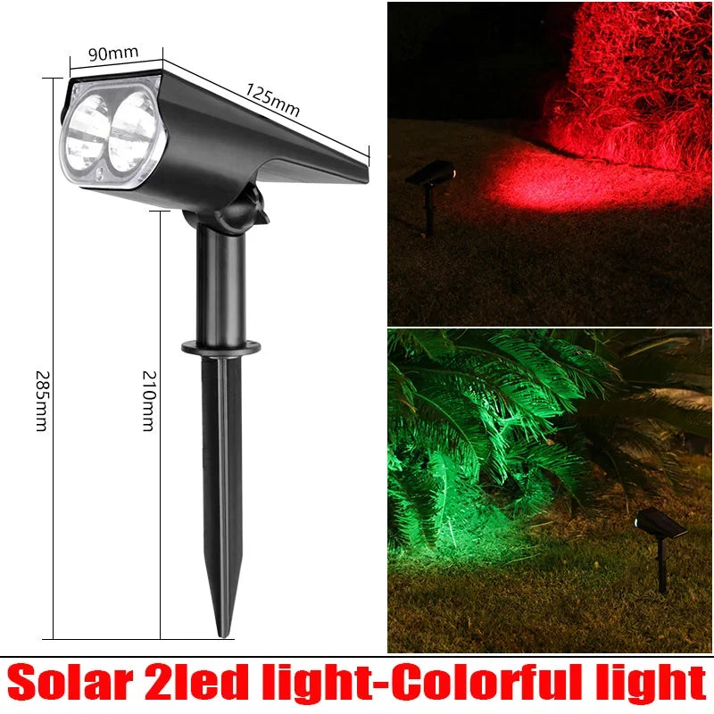 LED Solar Spotlight Adjustable IP65 Waterproof Landscape Light