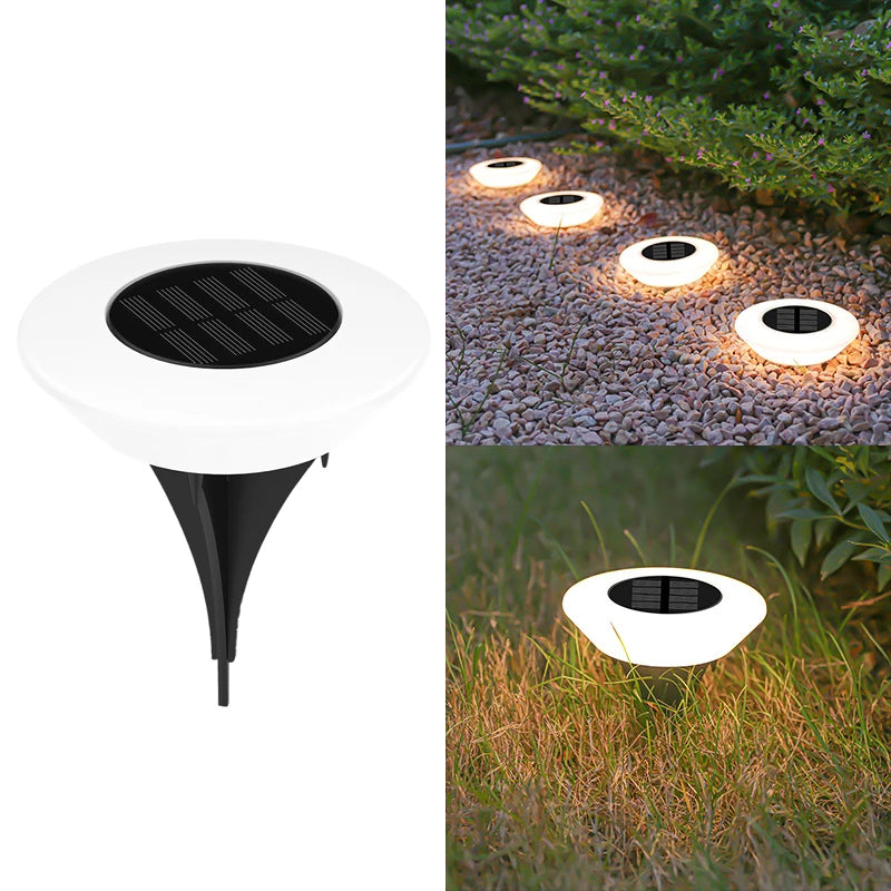 Solar Lawn Lamp Set, 14 LED Waterproof Landscape Light