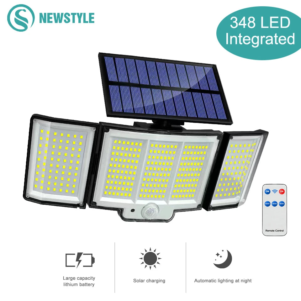 Brightguard Solar Motion Sensor Light 328/348 LED IP65 Waterproof