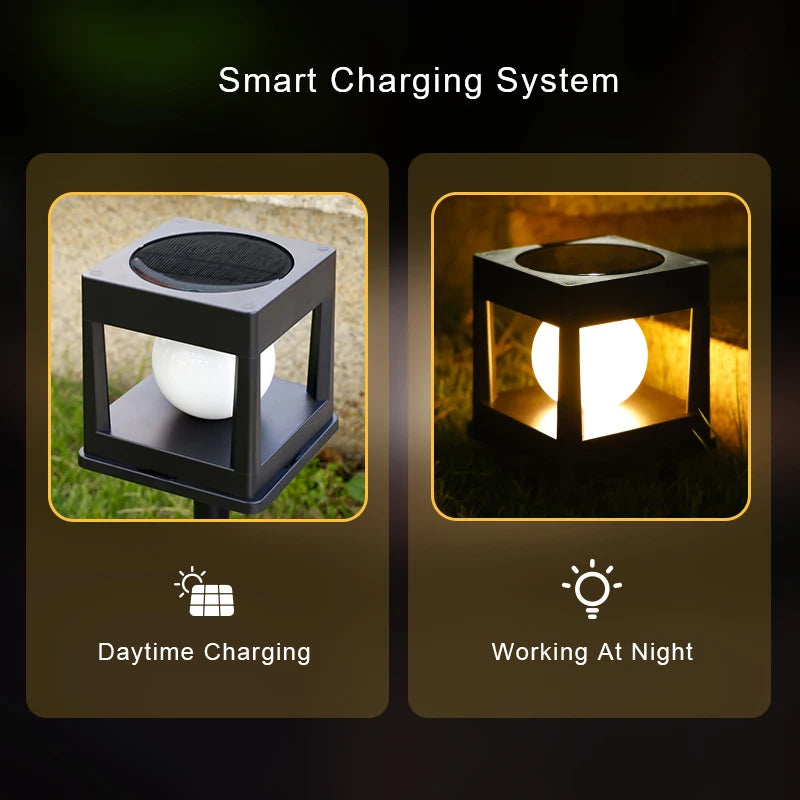 Solar Post Light Waterproof LED Pillar Lamp for Outdoor Use