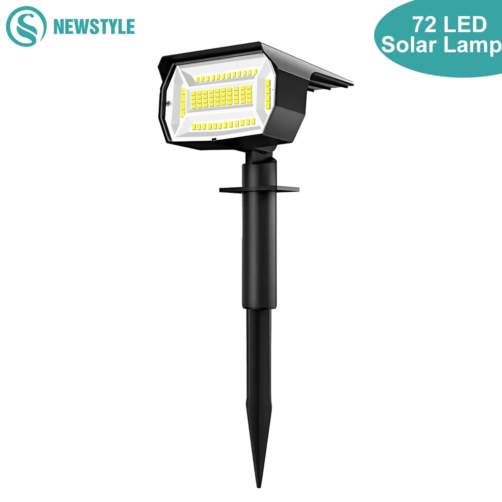 LED Solar Landscape Spotlight Set with 72 and 68 LEDs