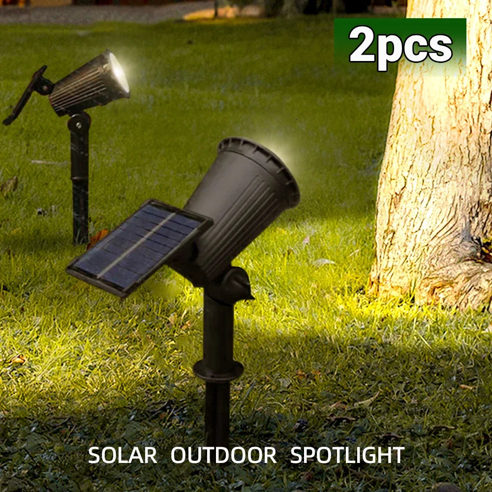 Brightguard 9 LED Solar Spot Lights IP65 Waterproof RGB