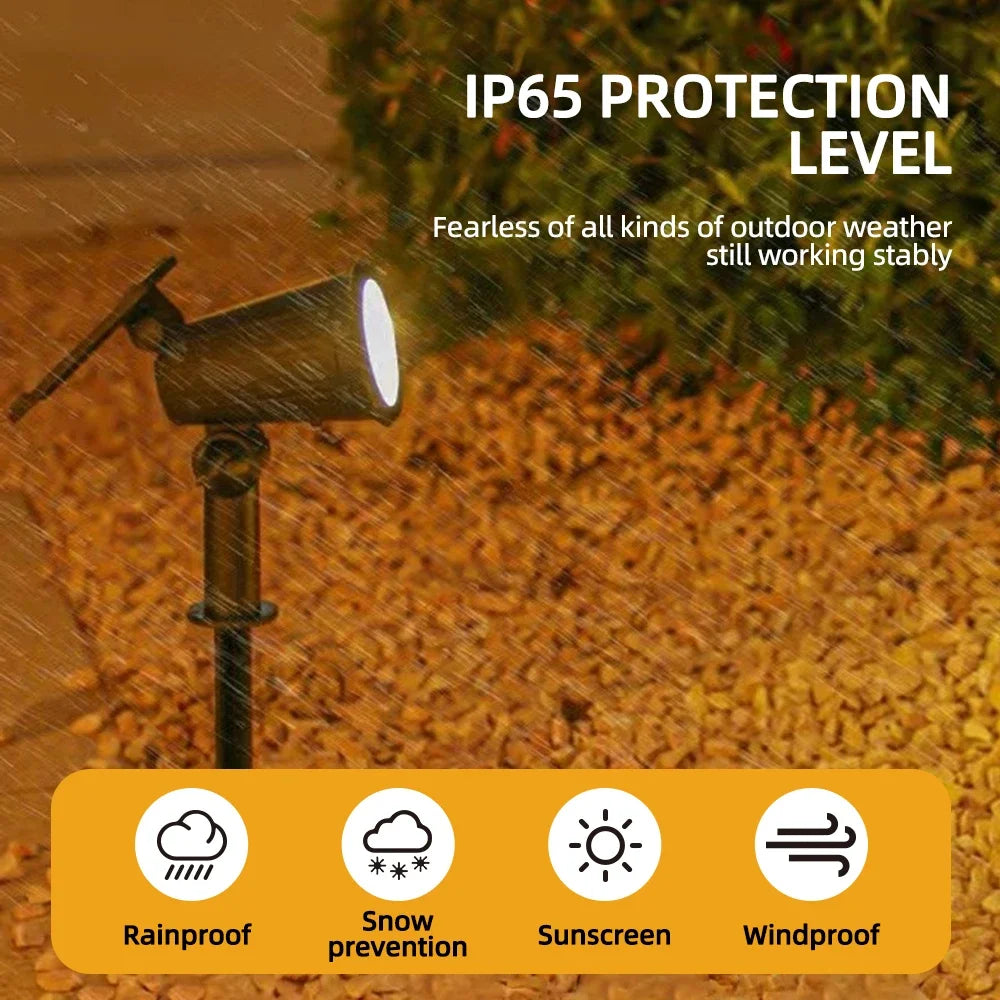 Brightguard 9 LED Solar Spot Lights IP65 Waterproof RGB