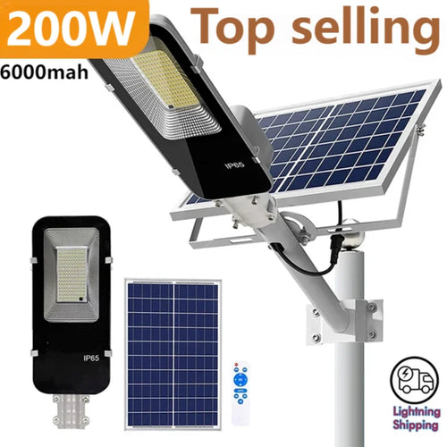 200W Solar Street Light with 6000mAh Battery and IP65 Rating