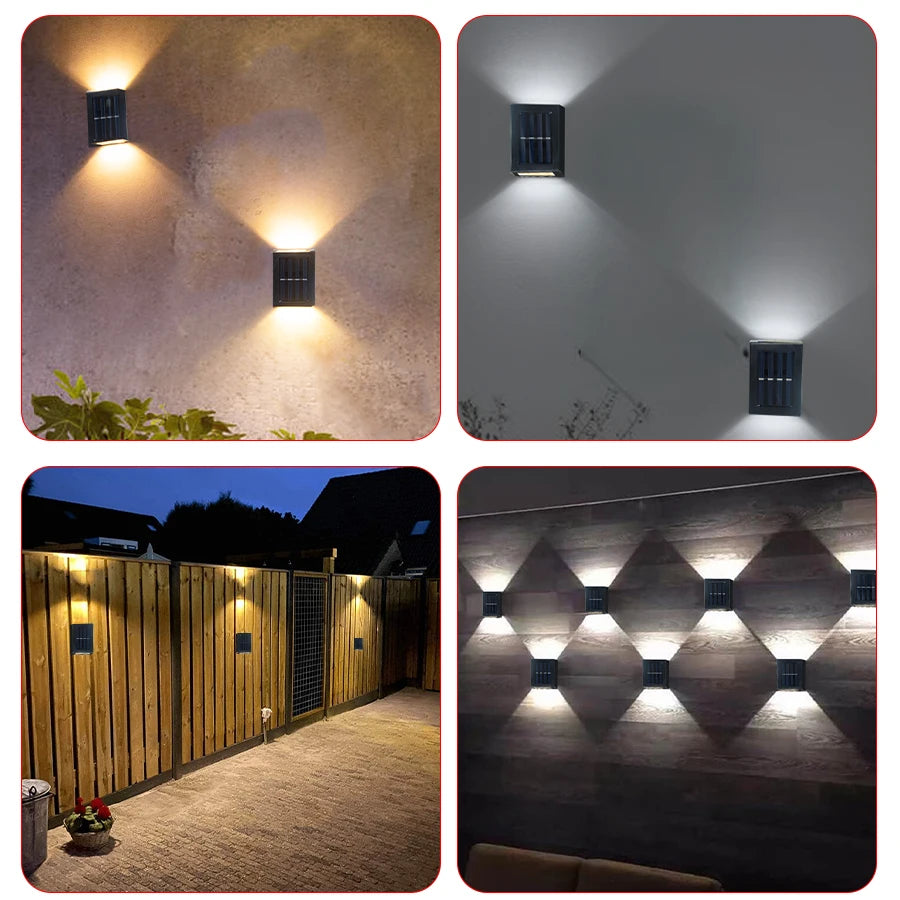 Brightguard Solar Up and Down Wall Washer Light Black