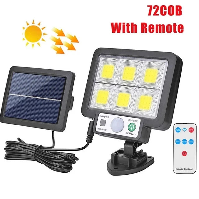 Brightguard Solar Motion-Sensor Wall Lamp with Remote Control