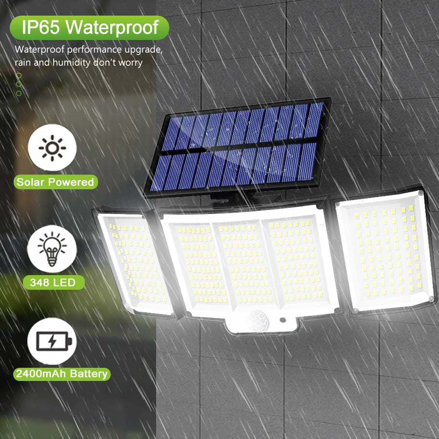 Brightguard Solar Motion Sensor Light 328/348 LED IP65 Waterproof