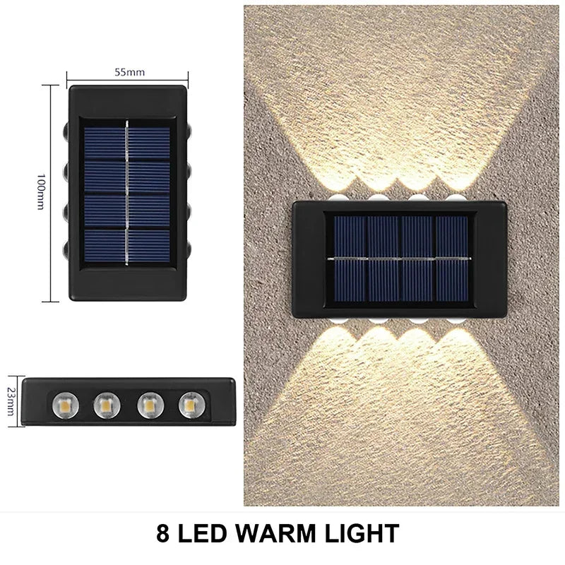Brightguard Solar Wall Lamp Outdoor Waterproof LED Light