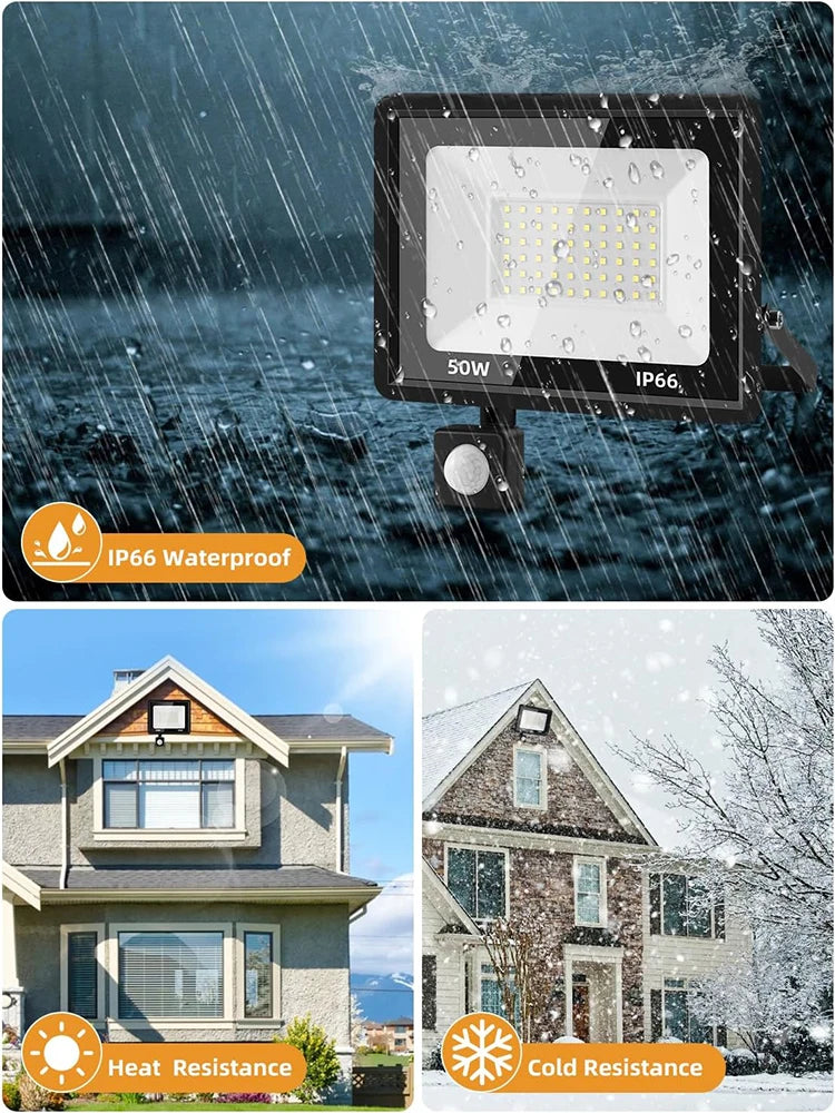 Brightguard LED Floodlight with PIR Motion Sensor 20W 30W 50W 100W 200W