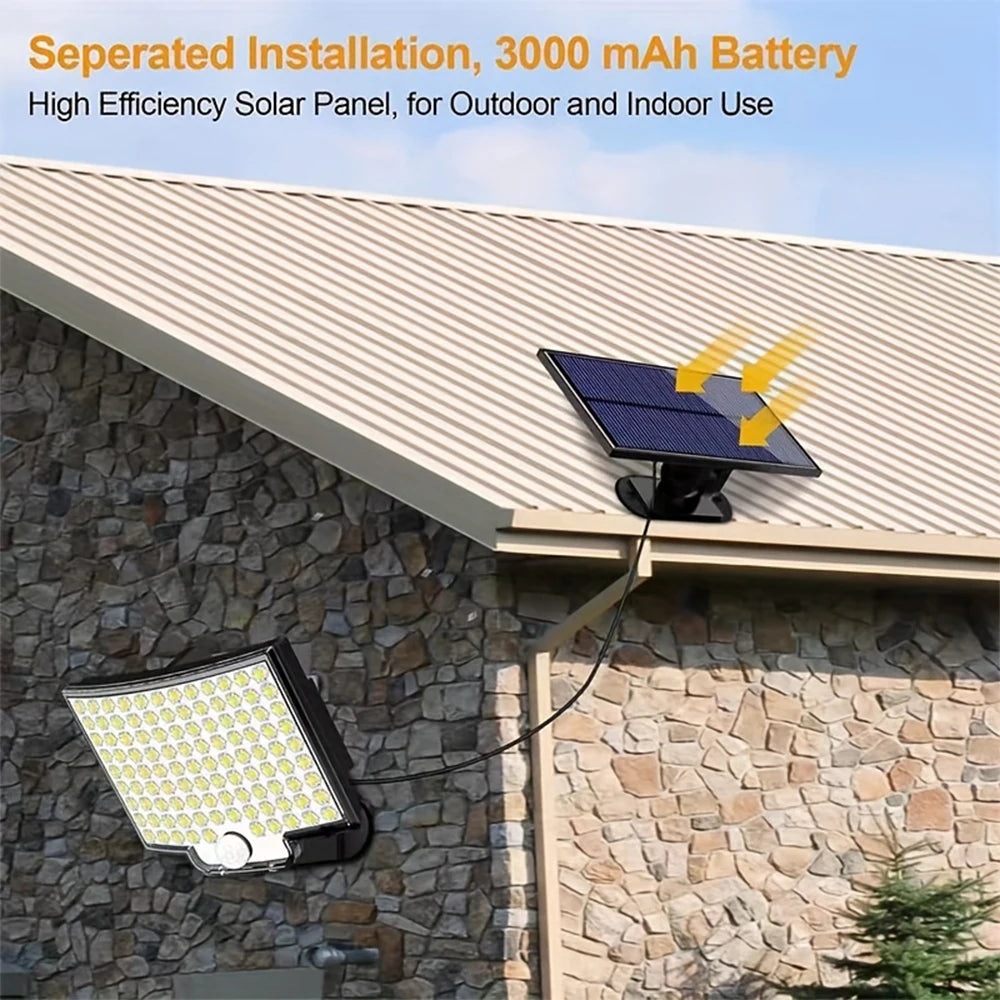 Solar Motion Sensor Flood Light 106 LED 3500 LM