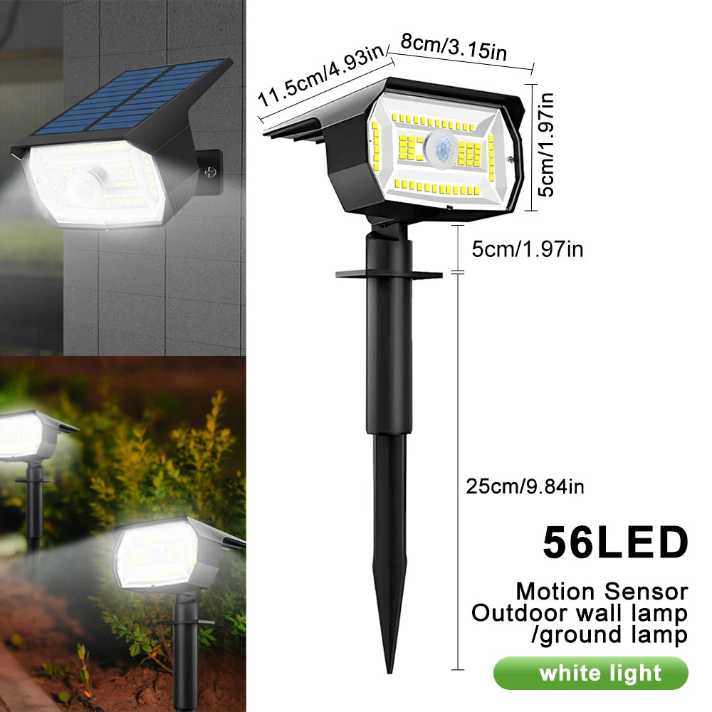 LED Solar Landscape Spotlight Set with 72 and 68 LEDs