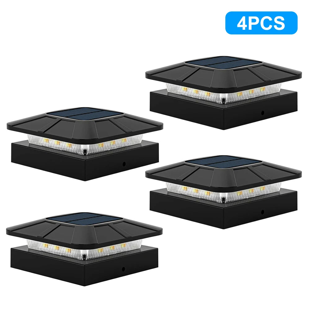 Brightguard Solar Post Cap Lights 4x4 Waterproof LED