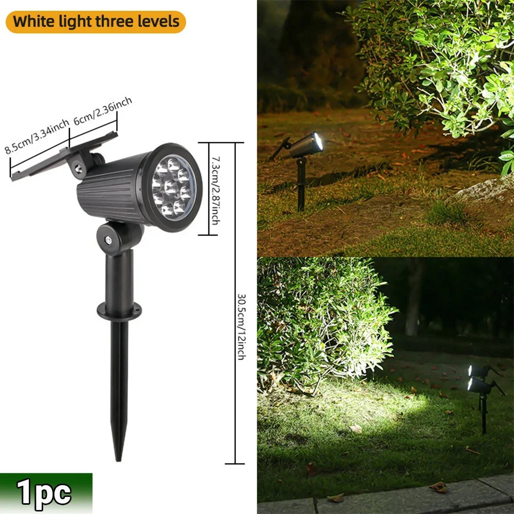 Brightguard 9 LED Solar Spot Lights IP65 Waterproof RGB