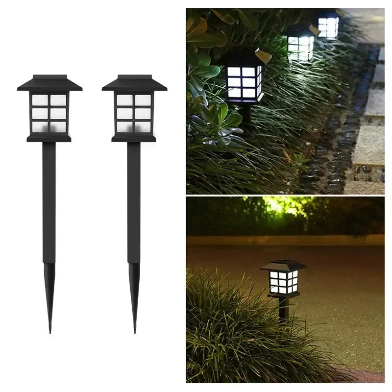 Solar Pathway Light Set 2 Pack Waterproof LED Garden Lamp