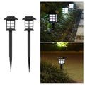 Solar Pathway Light Set 2 Pack Waterproof LED Garden Lamp